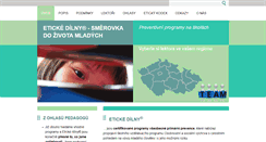 Desktop Screenshot of etickedilny.cz